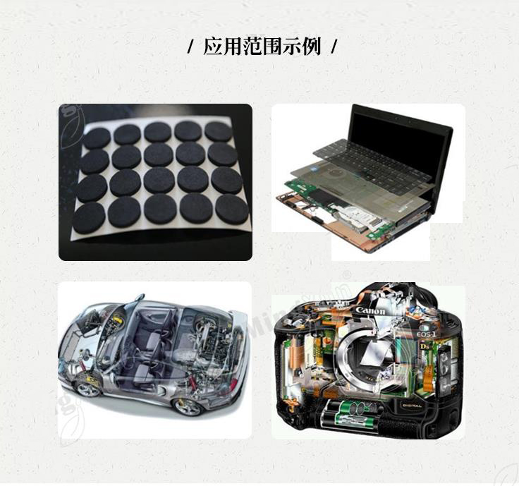 無基材OCA膠帶應用范圍示例